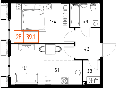 Skolkovo ONE Москва — планировка 2