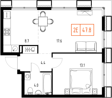 Skolkovo ONE Москва — планировка 2