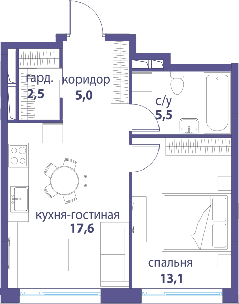 Символ, Вдохновение Москва — планировка 1