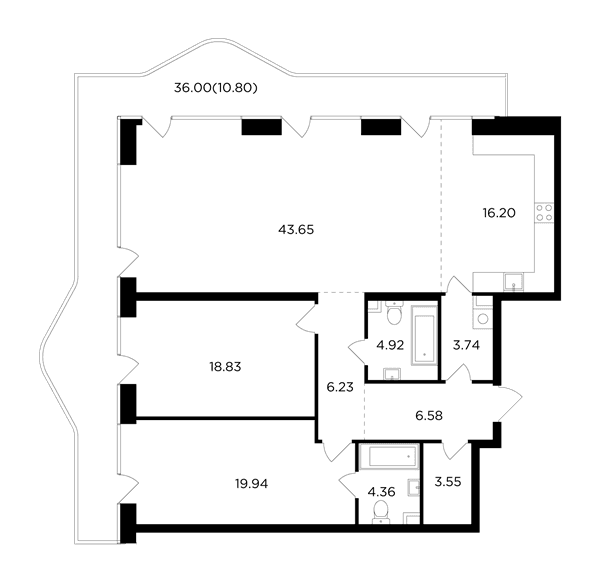 FORIVER Москва — планировка 3