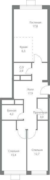 Stellar City Москва — планировка 3