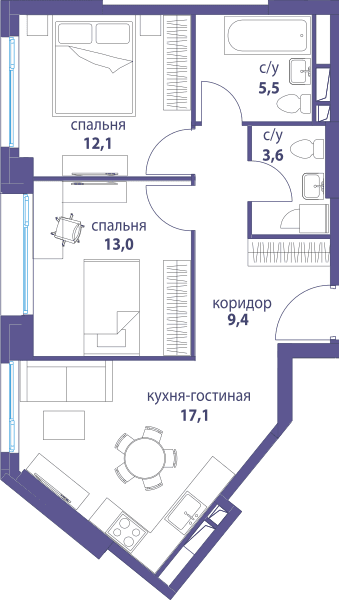 Символ, Вдохновение Москва — планировка 2