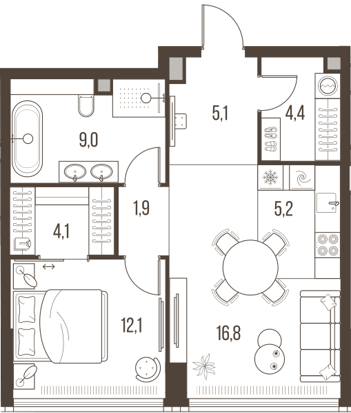 Highlife Москва — планировка 2