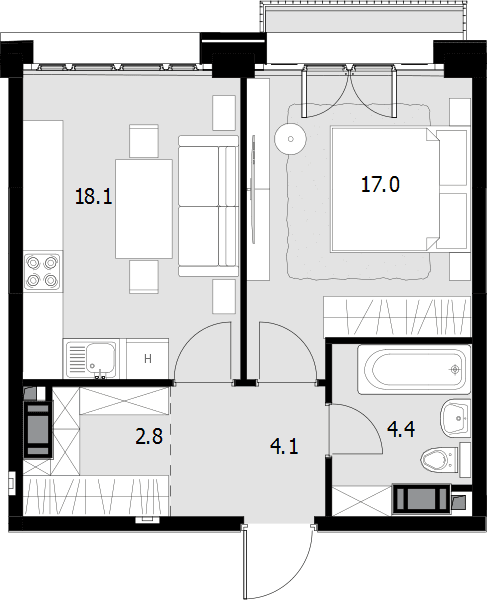 Wellton Gold Москва — планировка 1