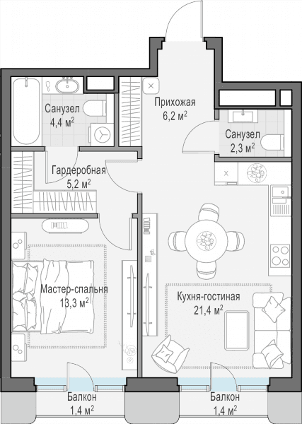 Тишинский Бульвар Москва — планировка 1
