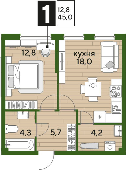 DOGMA PARK Краснодар — планировка 1