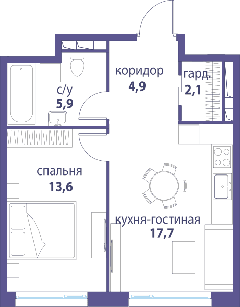 Символ, Вдохновение Москва — планировка 1