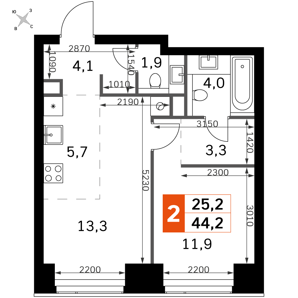 Amber City Москва — планировка 2