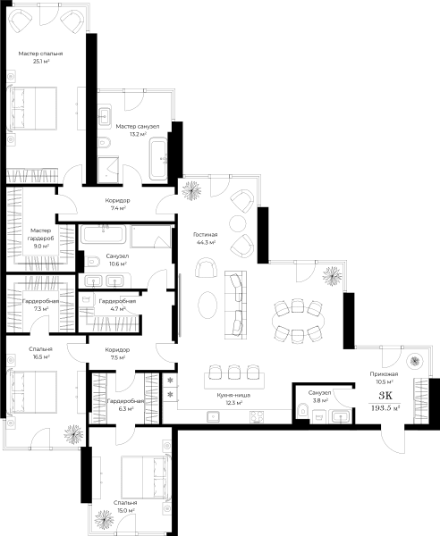 Opus-home Москва — планировка 3