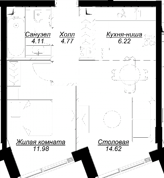 MOD Москва — планировка 1