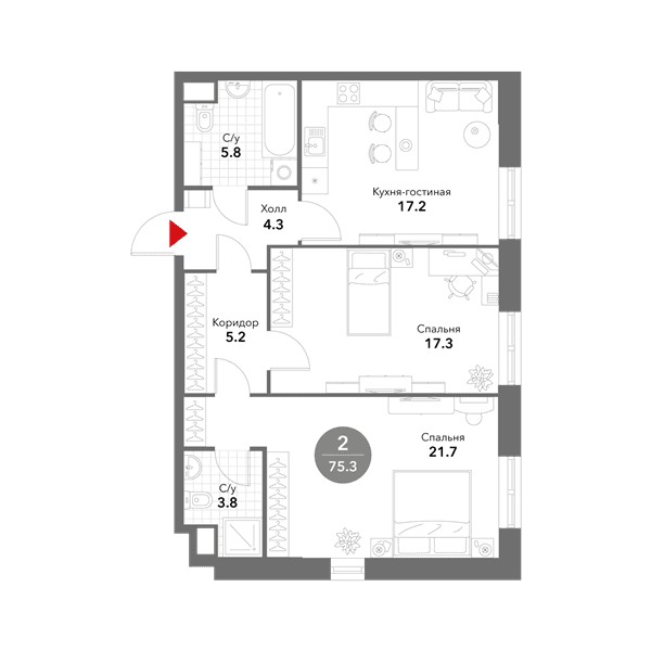 Voxhall Москва — планировка 2