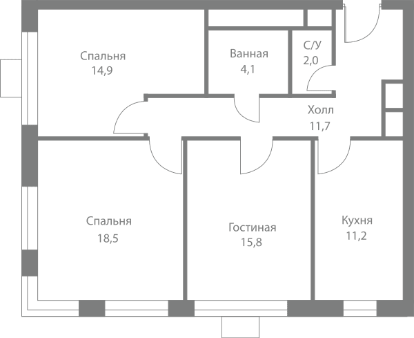 Stellar City Москва — планировка 3