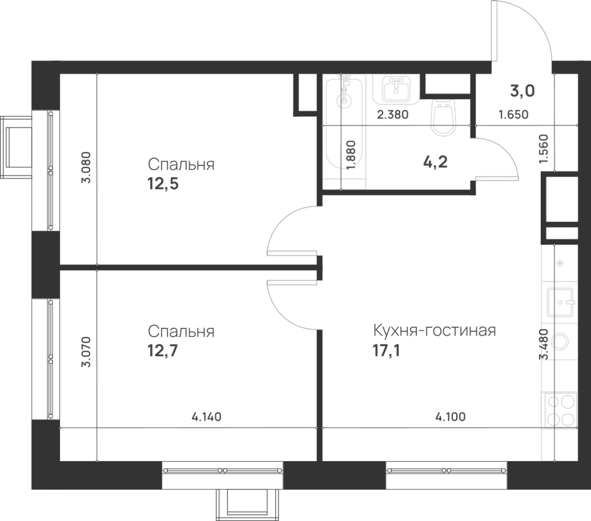 Foreville Москва — планировка 2