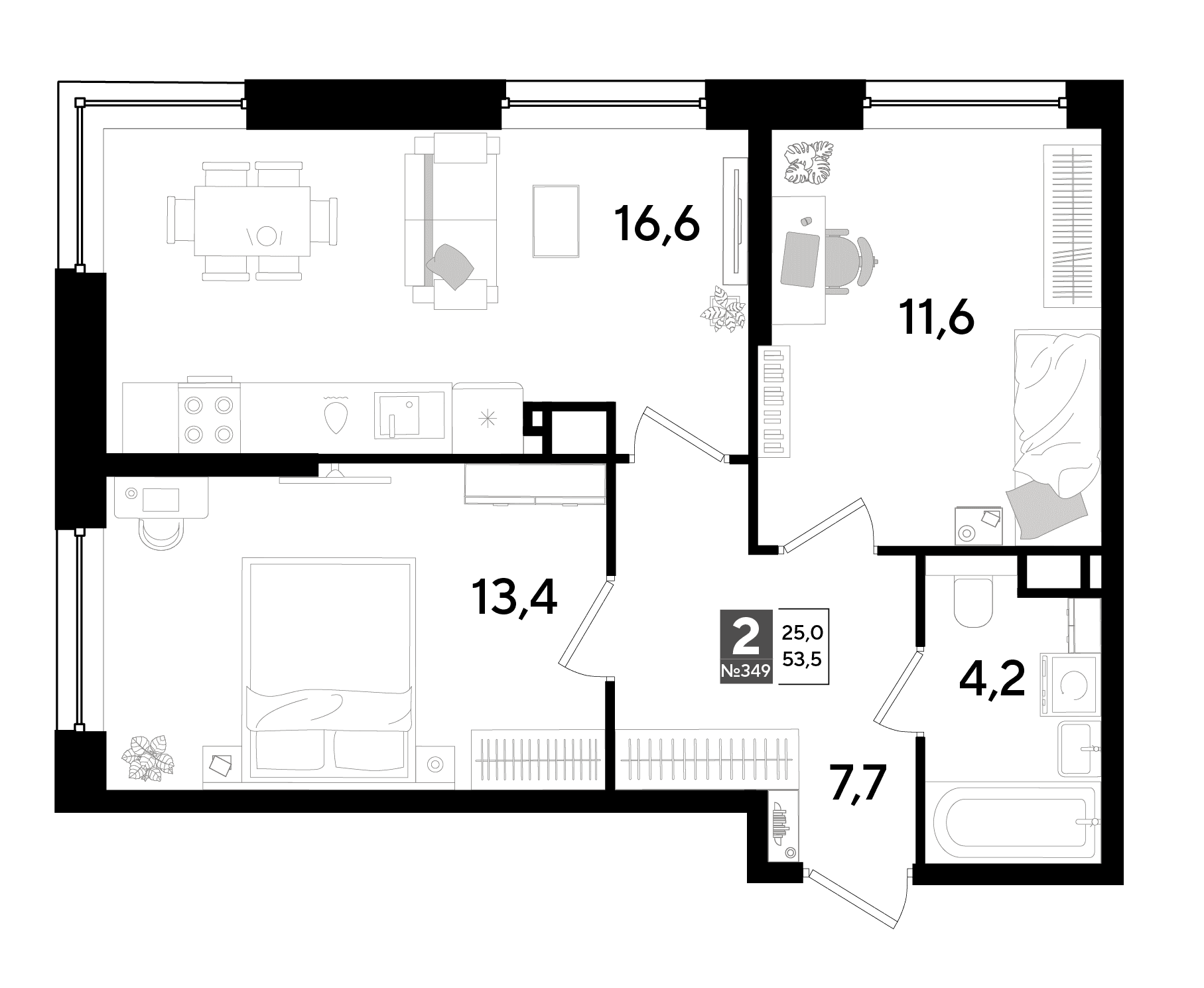 DOGMA PARK Краснодар — планировка 2