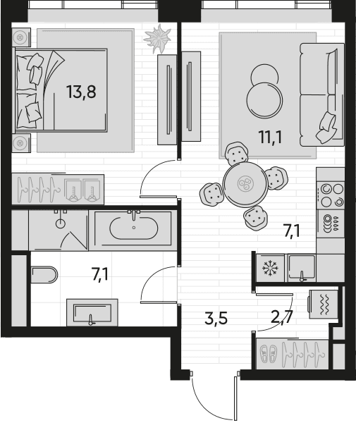 Pride-home Москва — планировка 2