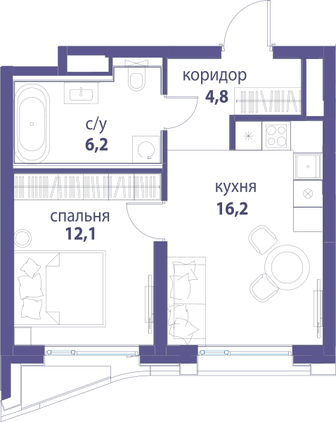 Символ, Вдохновение Москва — планировка 1