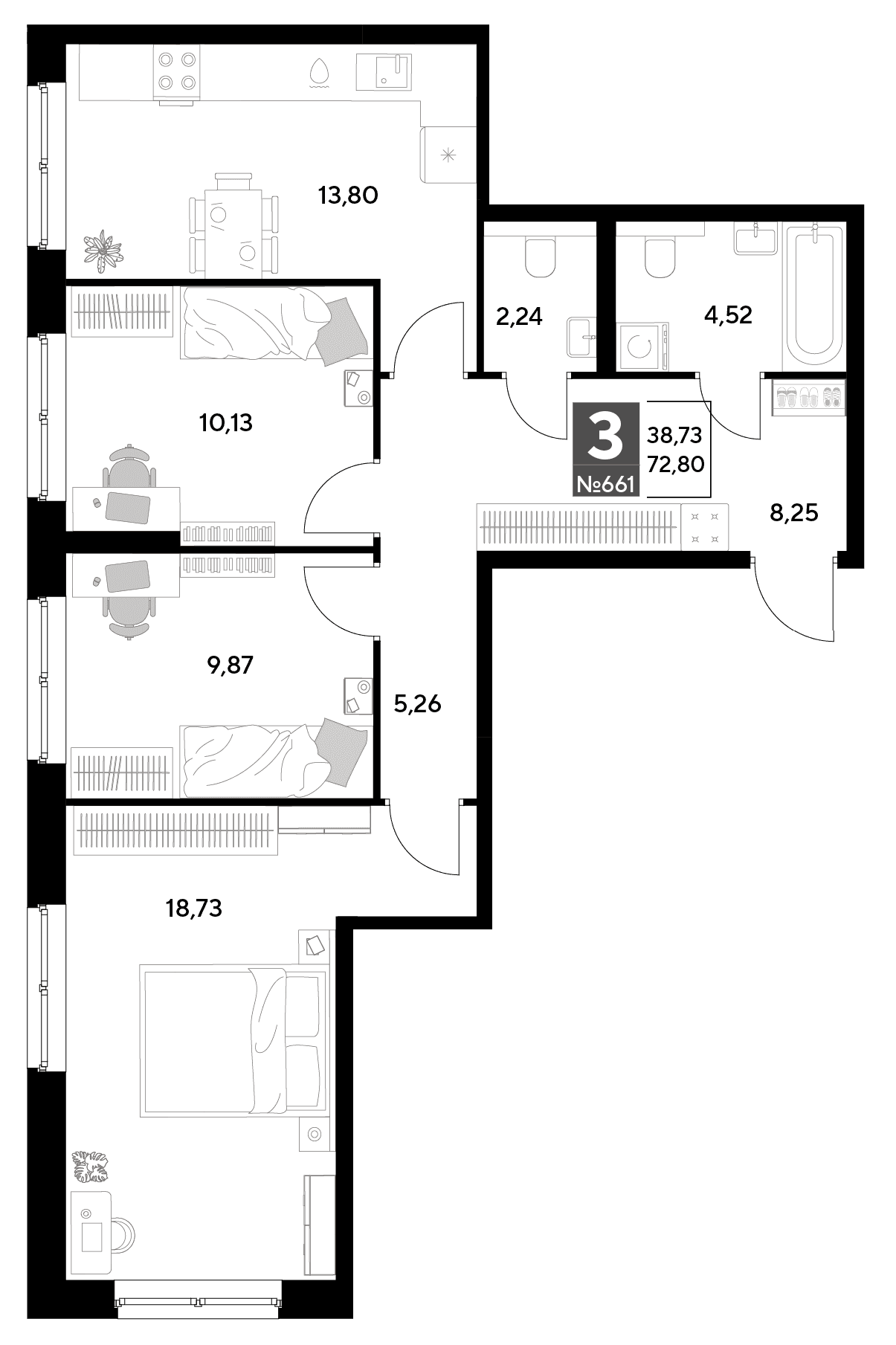 Космопарк Калуга — планировка 3