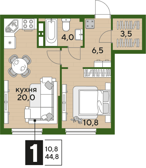 DOGMA PARK Краснодар — планировка 1