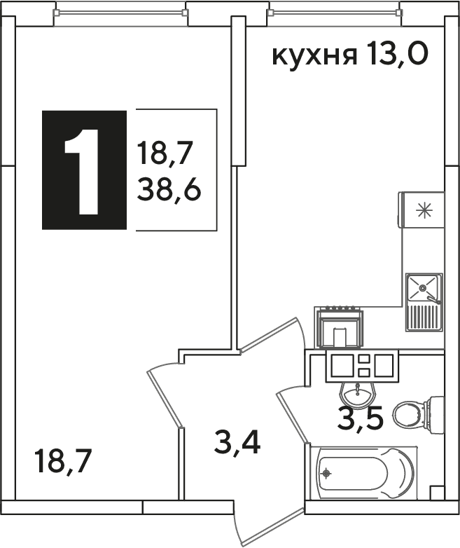 Самолёт Краснодар — планировка 1