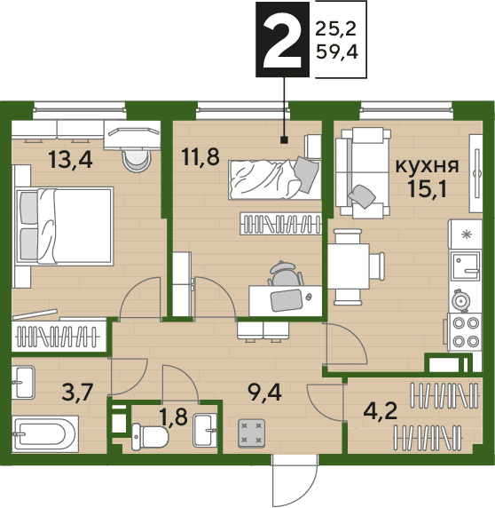 DOGMA PARK Краснодар — планировка 2