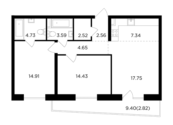 FORIVER Москва — планировка 3