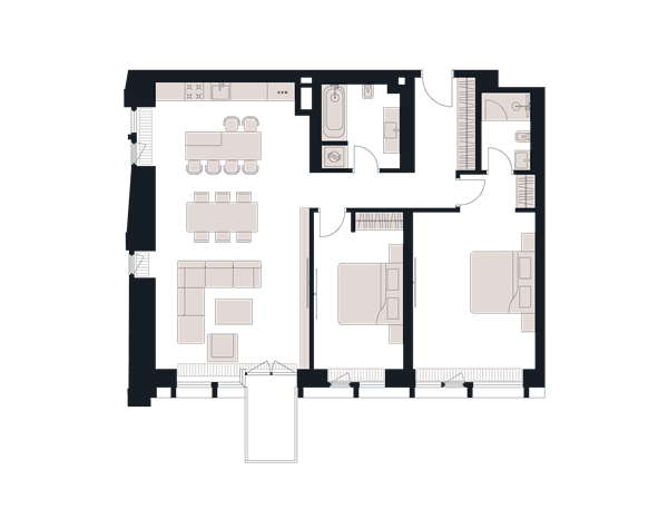 Victory Park Residence Москва — планировка 2