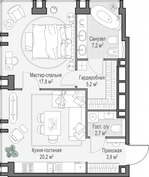 Life Time Москва — планировка 1