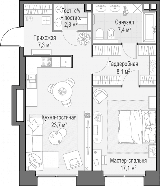 Life Time Москва — планировка 1