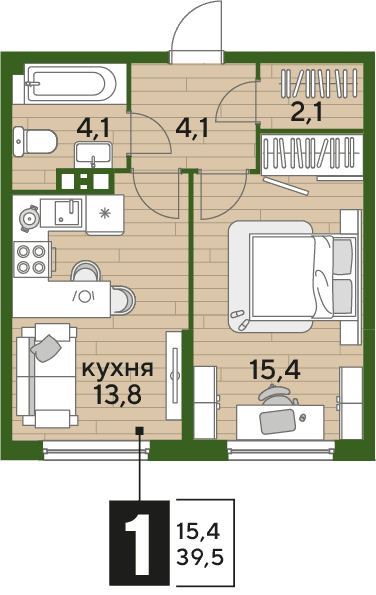 DOGMA PARK Краснодар — планировка 1