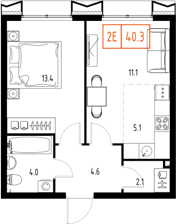 Skolkovo ONE Москва — планировка 2