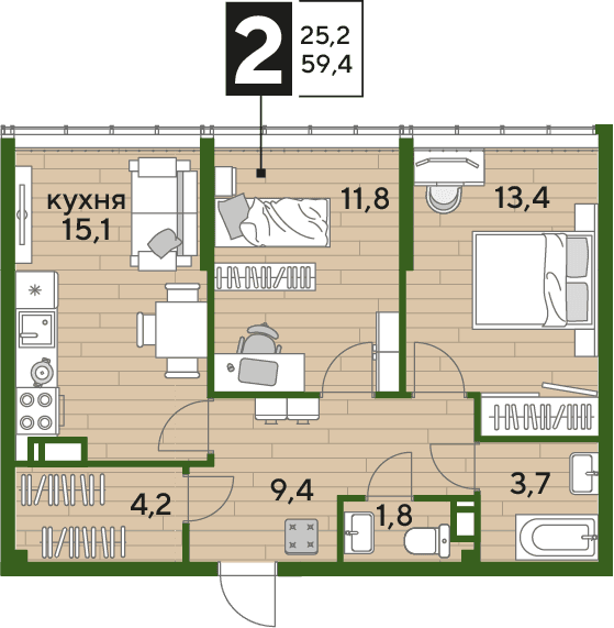 DOGMA PARK Краснодар — планировка 2