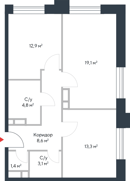 Riverpark Москва — планировка 3