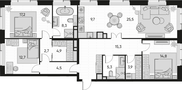 Pride-home Москва — планировка 4