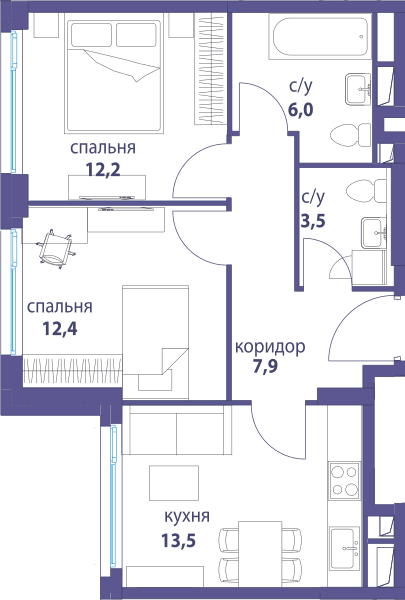 Символ, Вдохновение Москва — планировка 2