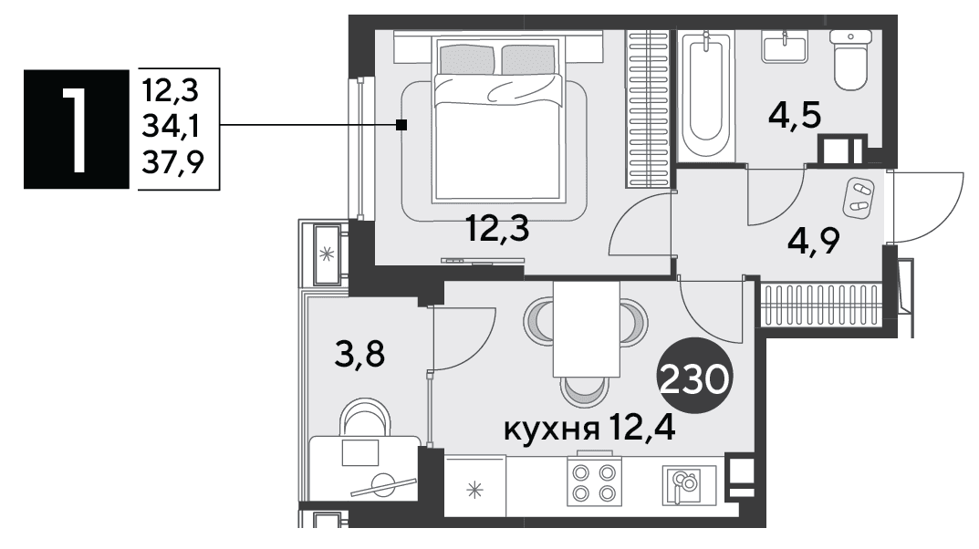 Парк Победы Краснодар — планировка 1