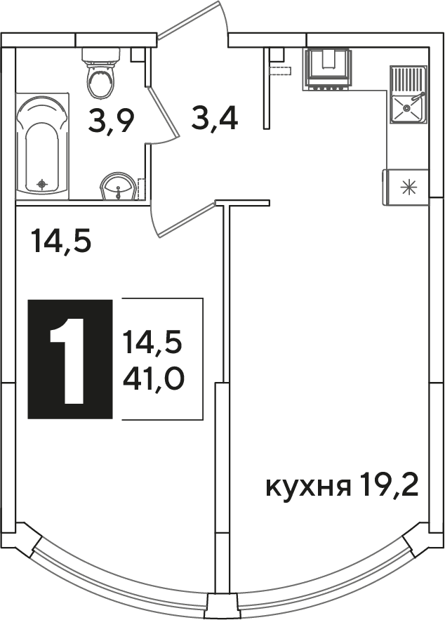 Самолёт Краснодар — планировка 1