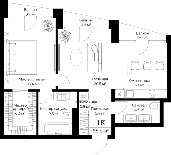 Opus-home Москва — планировка 1