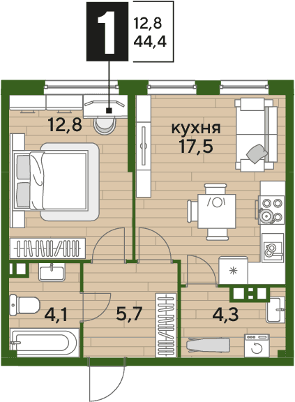 DOGMA PARK Краснодар — планировка 1