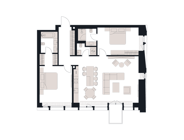 Victory Park Residence Москва — планировка 3