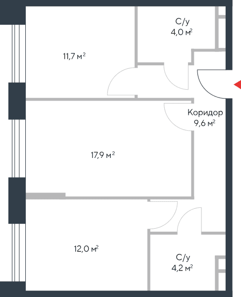 Riverpark Москва — планировка 2