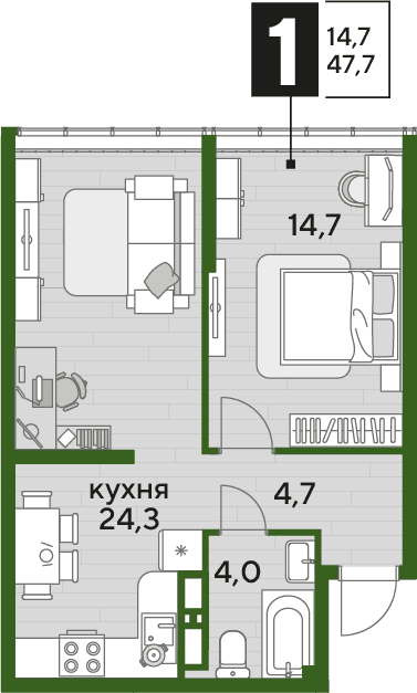 DOGMA PARK Краснодар — планировка 1