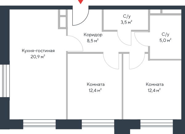 Riverpark Москва — планировка 3