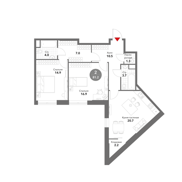 Voxhall Москва — планировка 3