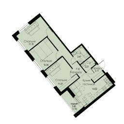 iD Murino II Санкт-Петербург — планировка 4
