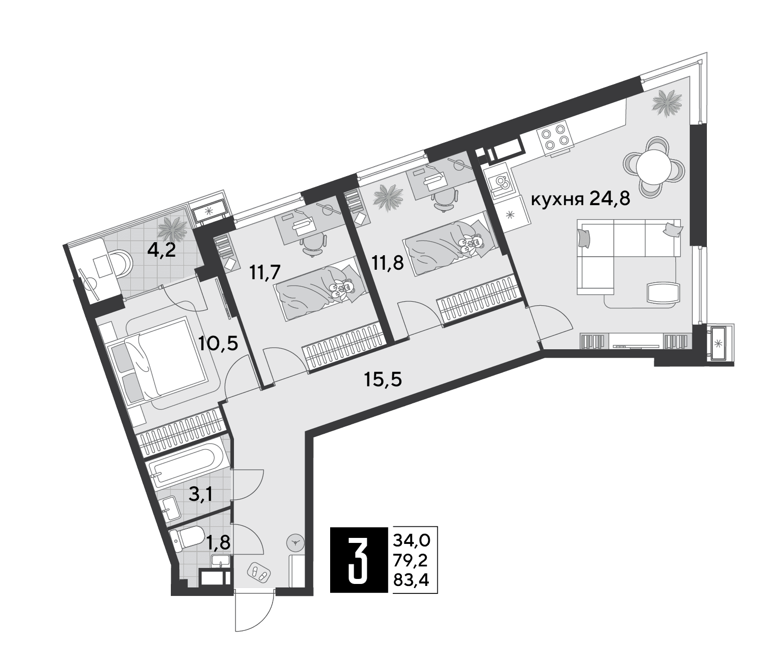 Парк Победы Краснодар — планировка 3