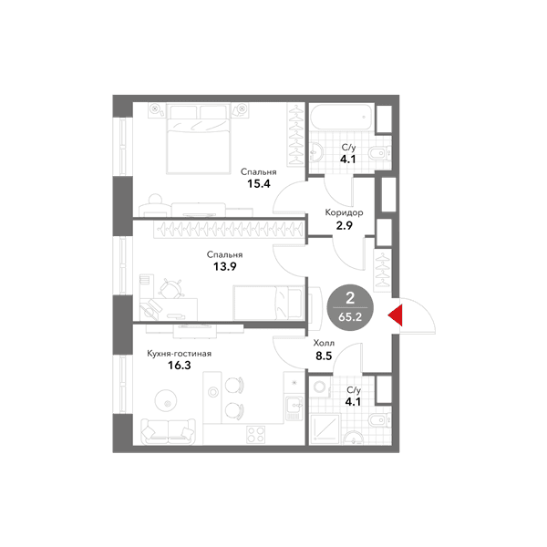 Voxhall Москва — планировка 2
