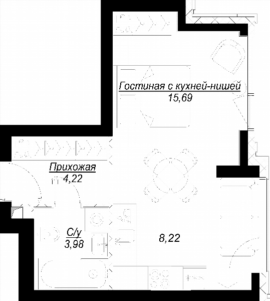 Hide Москва — планировка 1