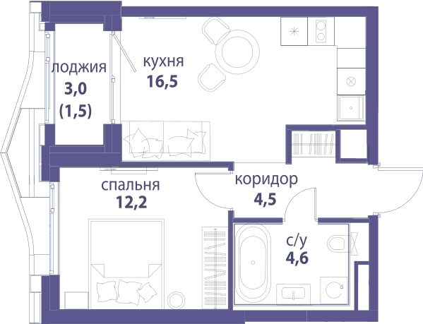 Символ, Вдохновение Москва — планировка 1