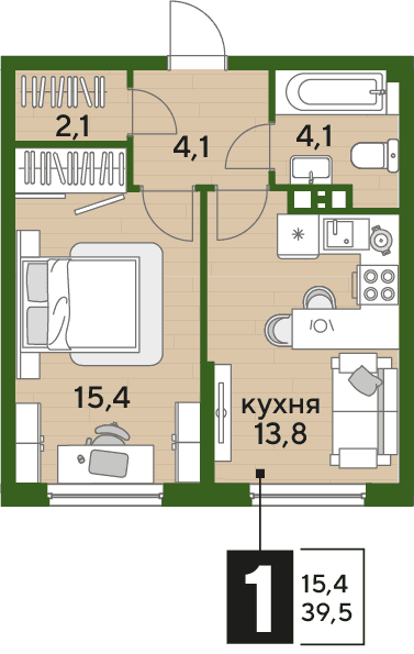 DOGMA PARK Краснодар — планировка 1