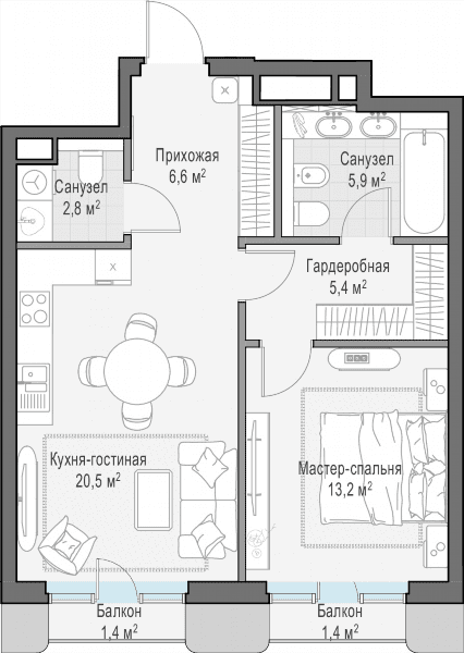 Тишинский Бульвар Москва — планировка 1